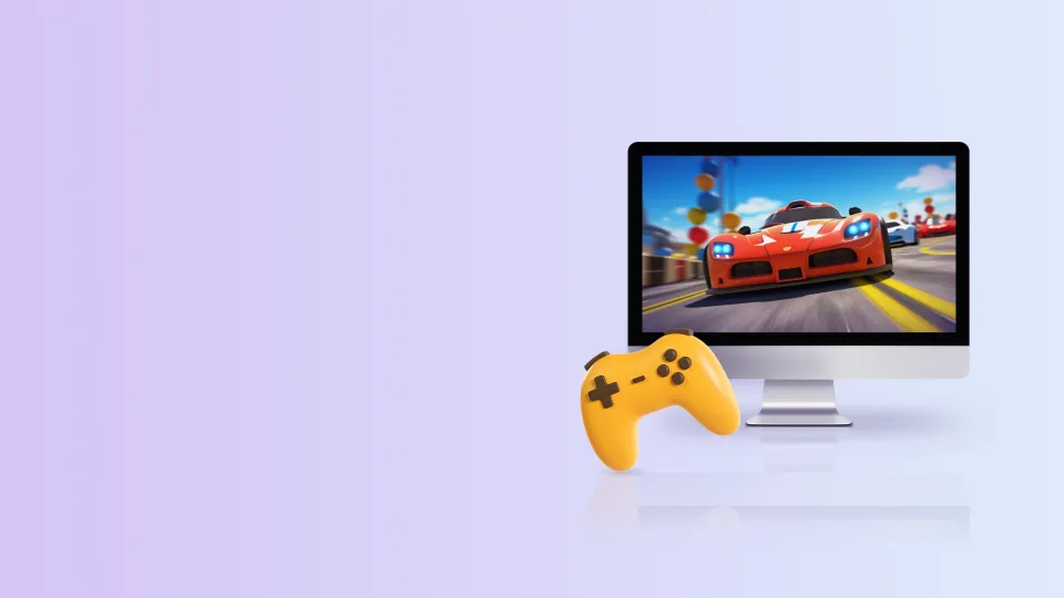 Colorful game characters in an iOS game scene
