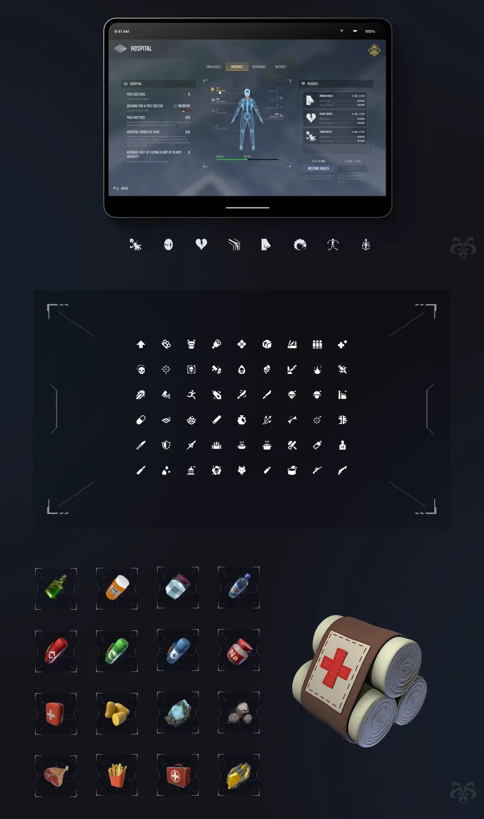Wild Rage UI UX inventory items icons interface