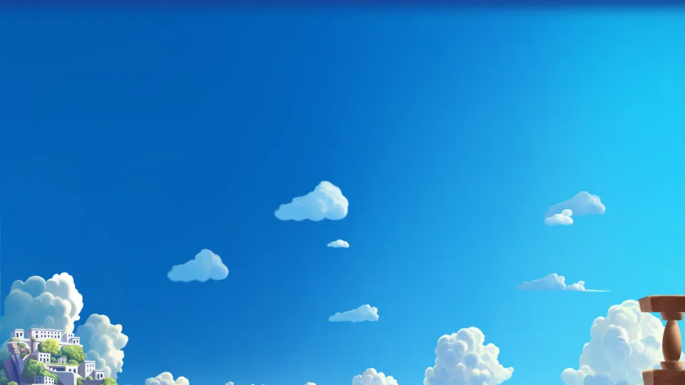 Blue sky background with clouds for slot theme