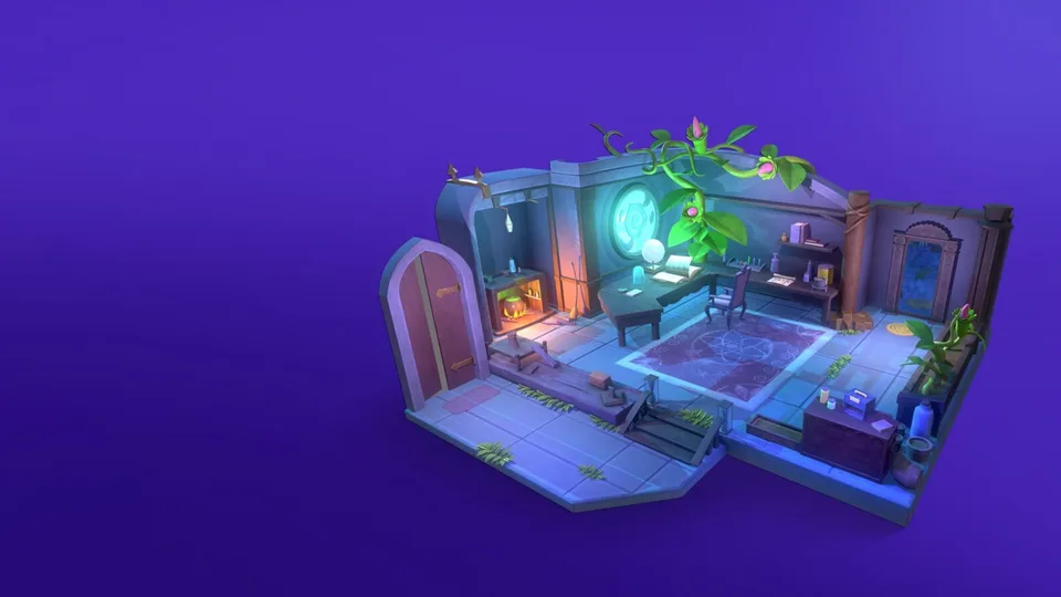 Colorful game characters in an iOS game scene