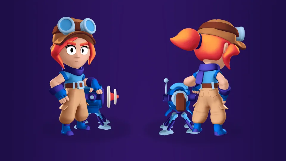 Animation poses for Nita Panda skin character concept.