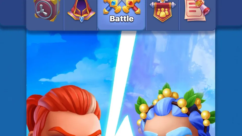 Puzzle Fight battle interface characters versus screen