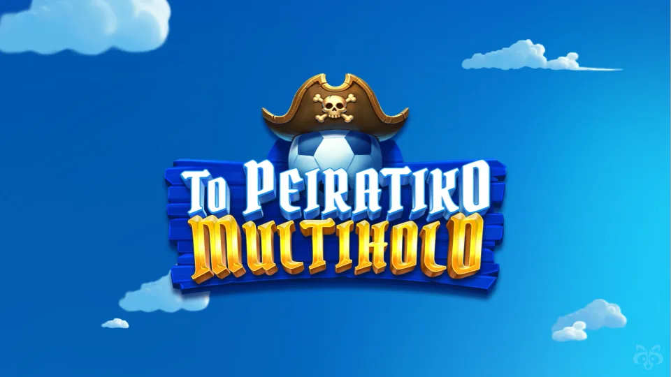 Pirate slot game title screen with logo