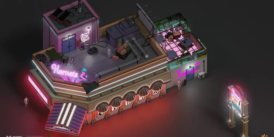 Wild Rage rooftop location key art