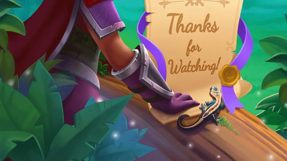 Puzzle Fight thank you screen fantasy game ending