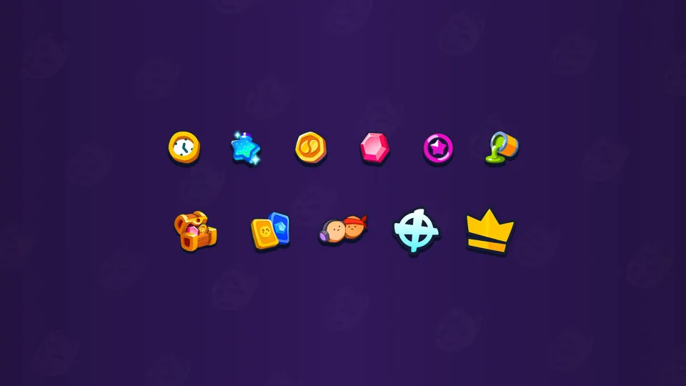 Game icons for currency rewards items and achievements