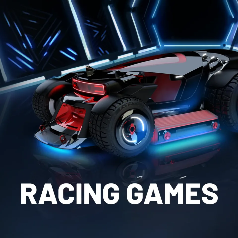 Futuristic racing game car concept artwork