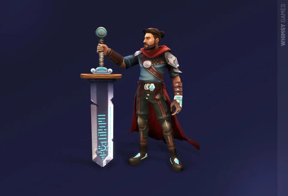 Wild Rage knight character sword fantasy hero model