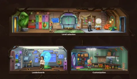 Spelling Game The Colony rooms with gameplay interfaces