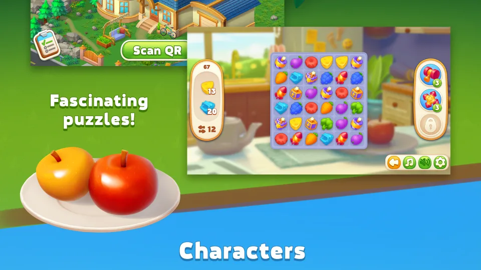 Home Surprise mobile game featuring fascinating puzzles and characters