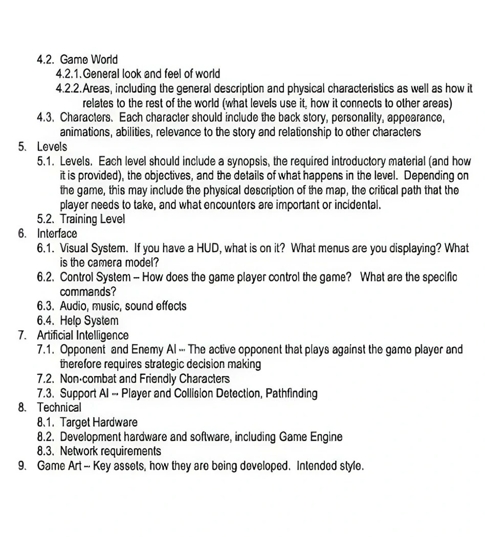 How to Write Game Design Document (with Examples)