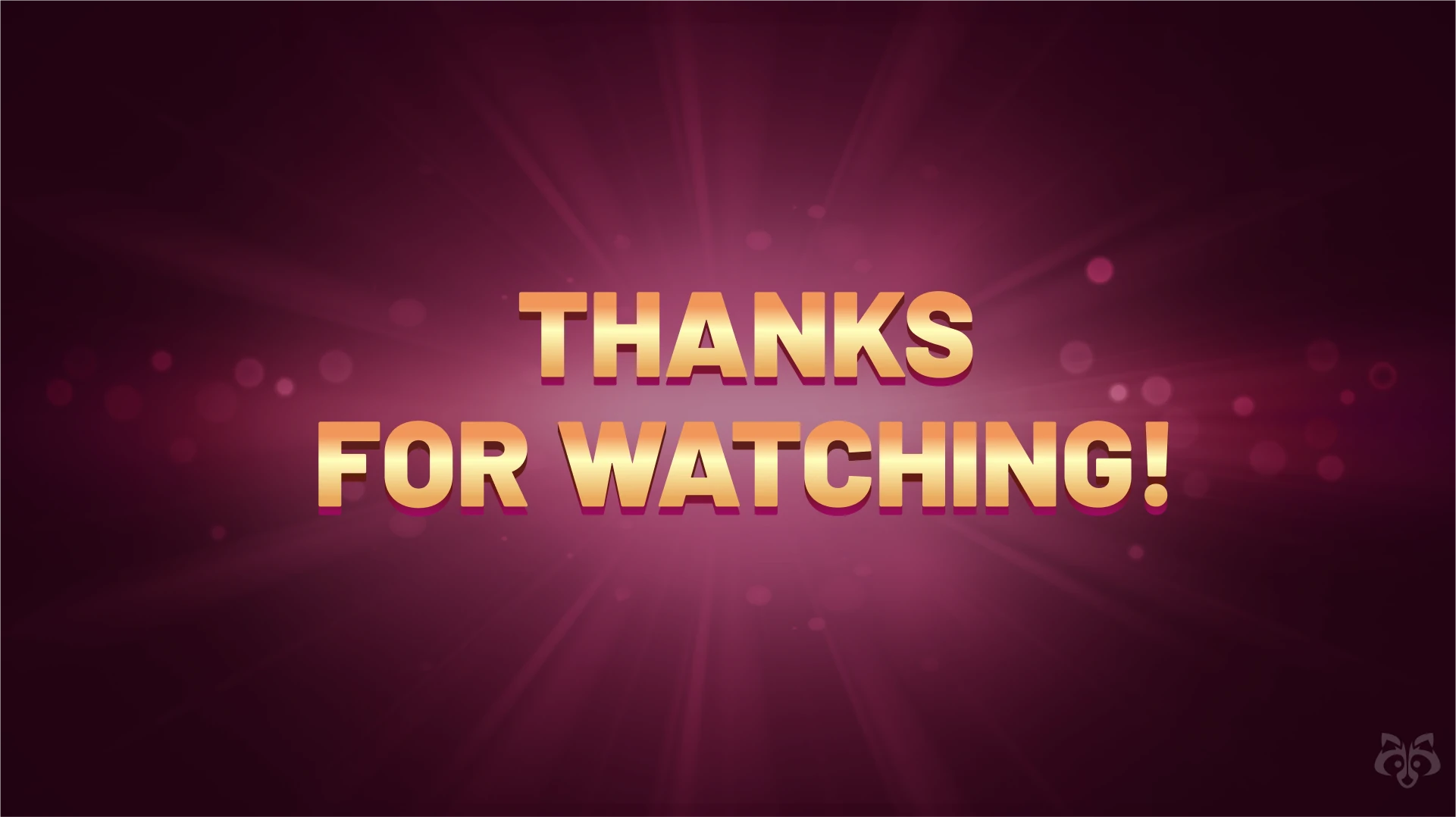 Closing screen with “Thanks for Watching” message from Legends of Egypt presentation or promotional video.