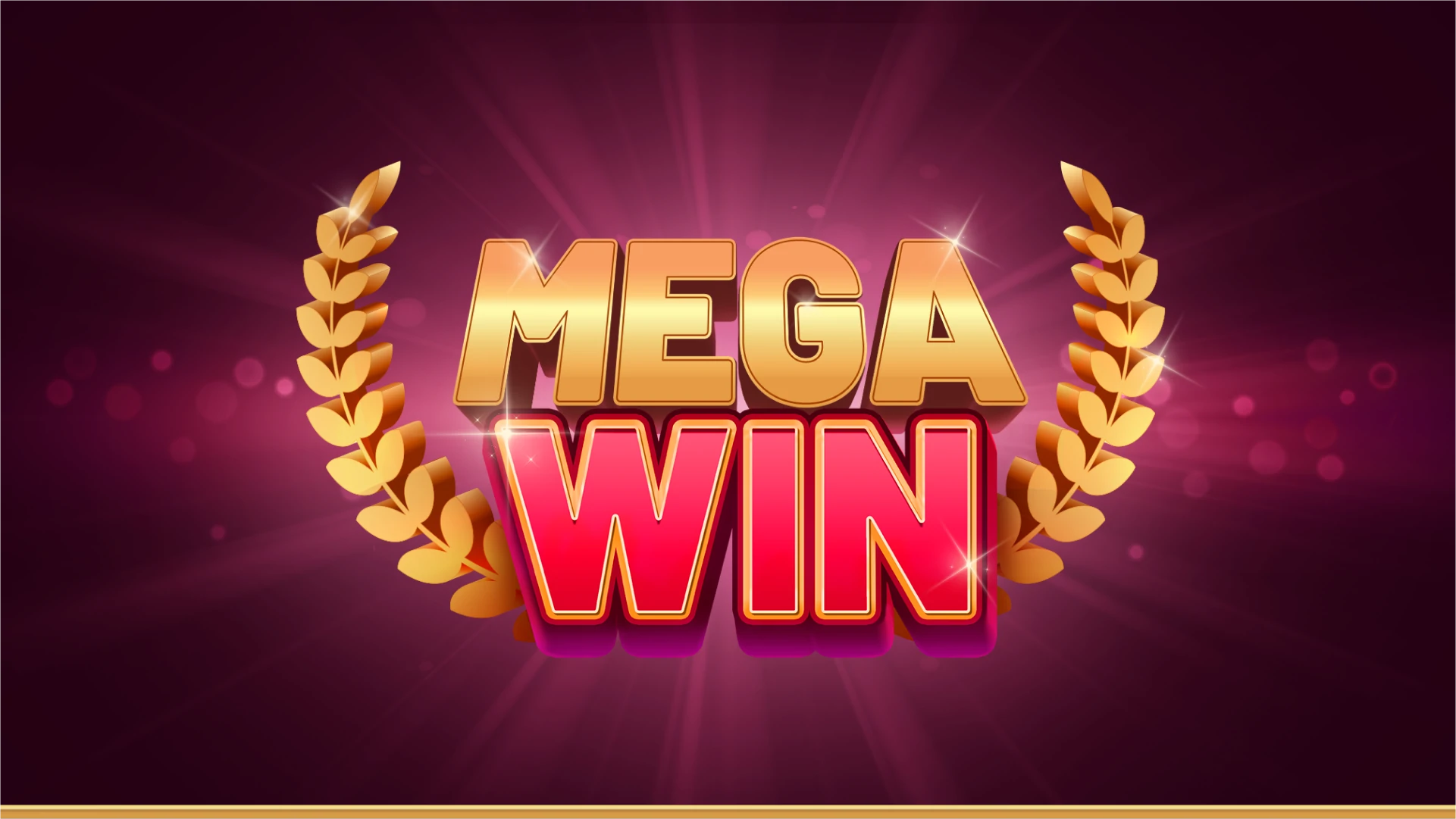 Mega Win screen from Legends of Egypt, emphasizing a rewarding spin moment with golden laurel effects.