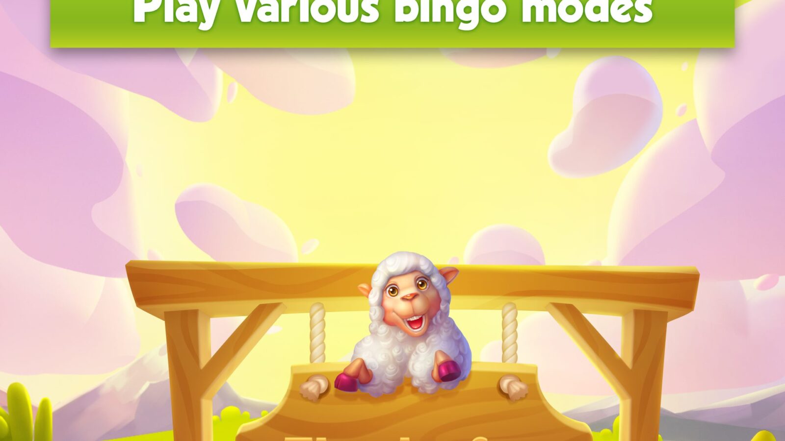 Dog character resting on porch farm scene