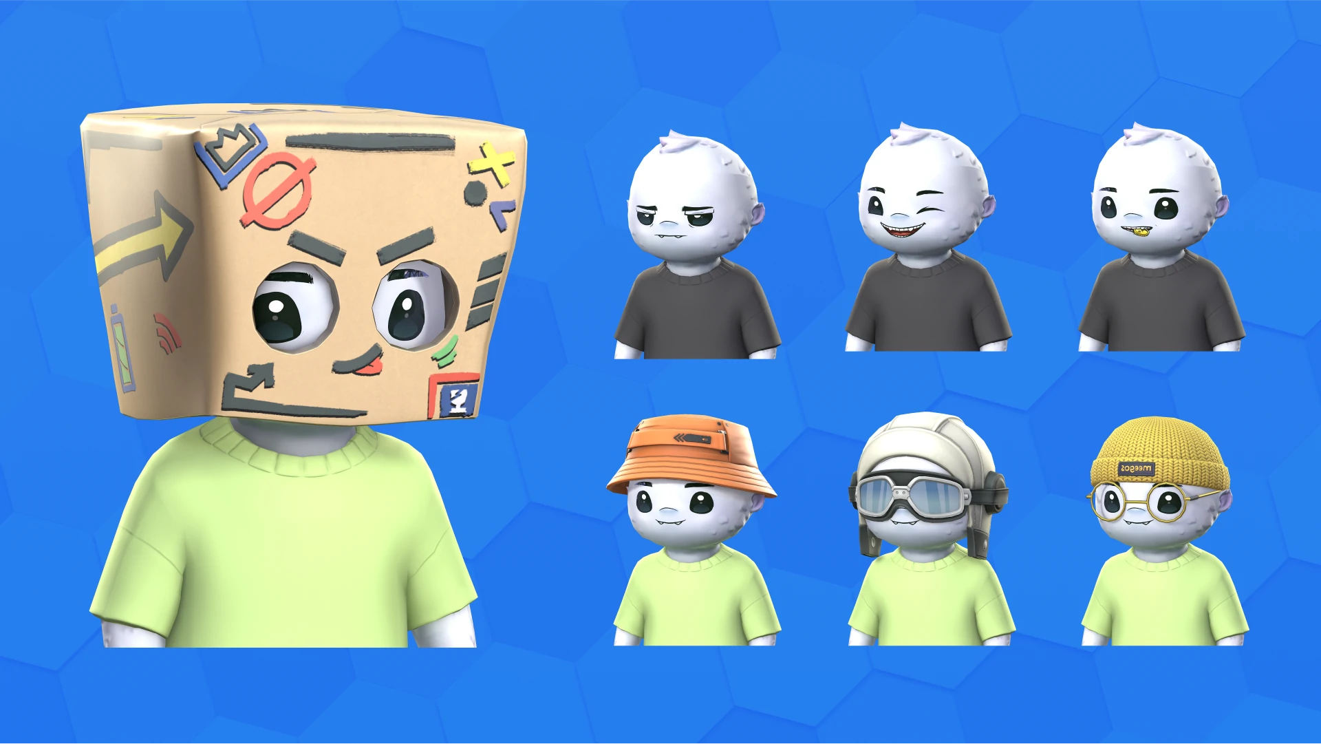 Stylized heads and avatars – character modeling showcase