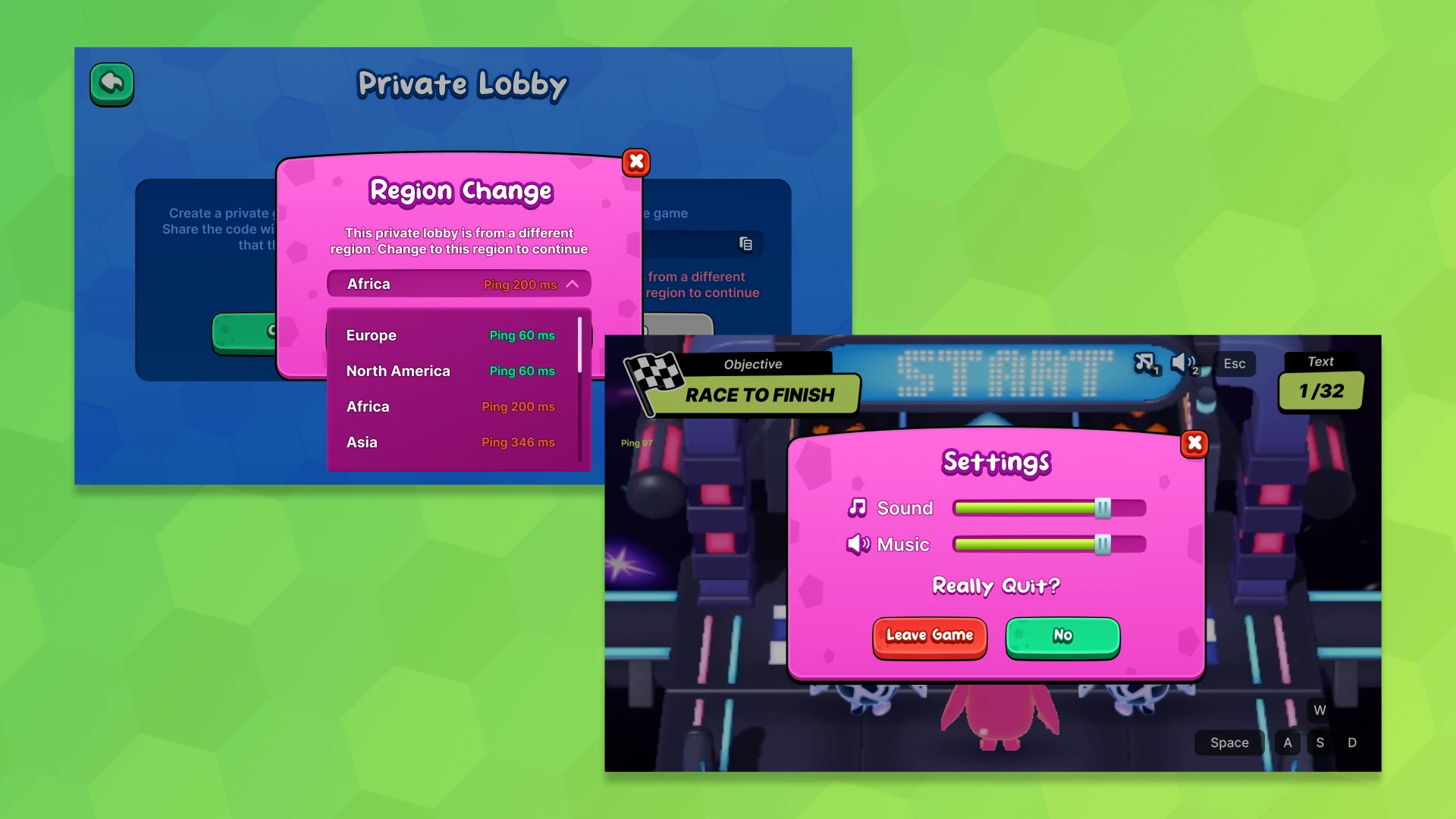 In-game instructions – how to play Meegos Mayhem explanation screen