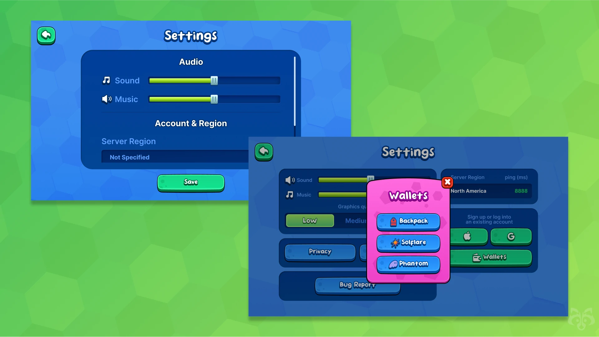 Locations panel with level descriptions – environment design UI