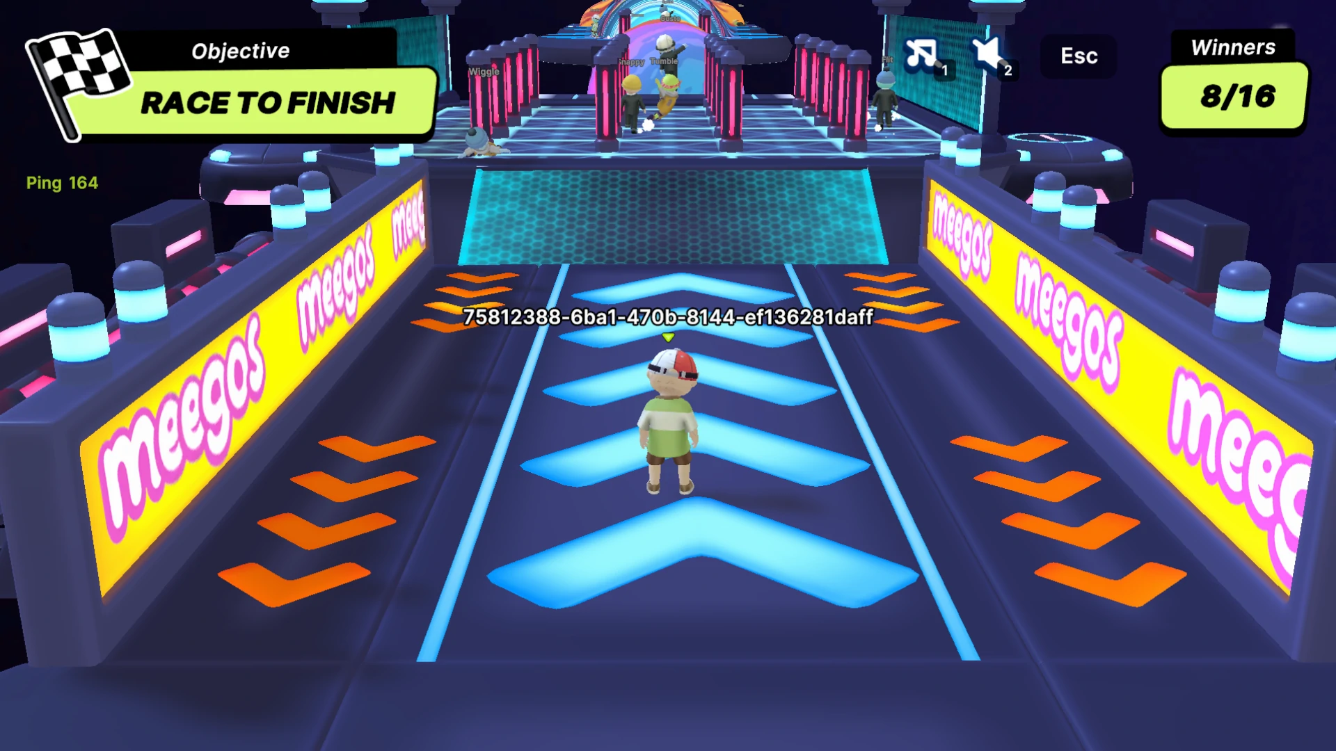 Level entrance with glowing tunnel – obstacle course map design