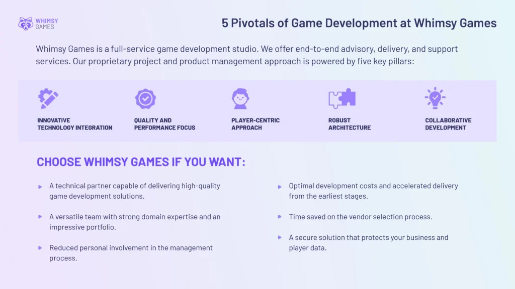 5 Pivotals of Game Development at Whimsy Games