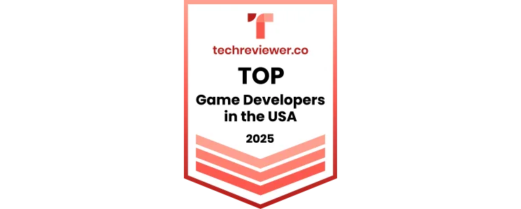 top game developers in USA 2025 award badge