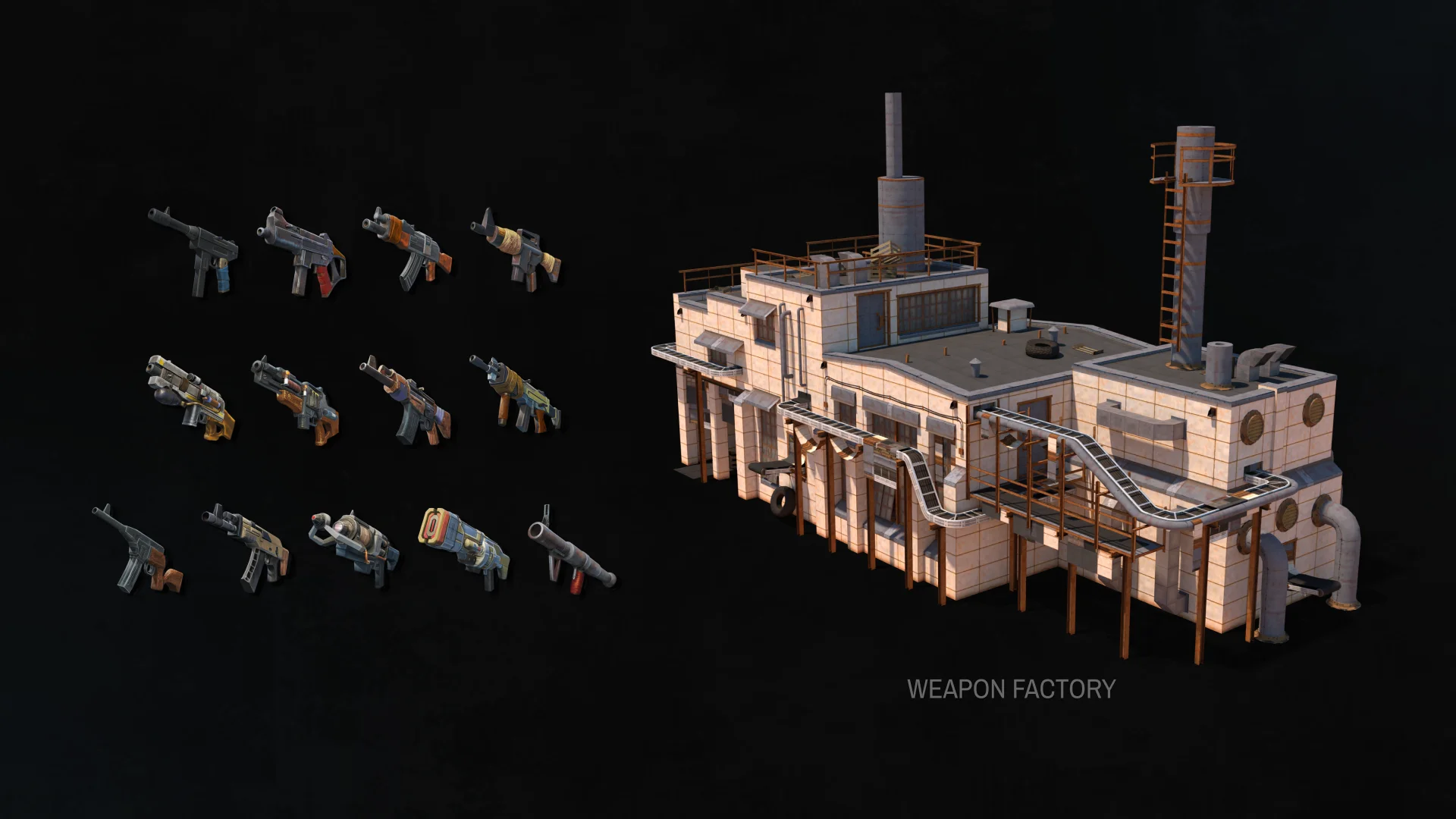 Weapon factory building