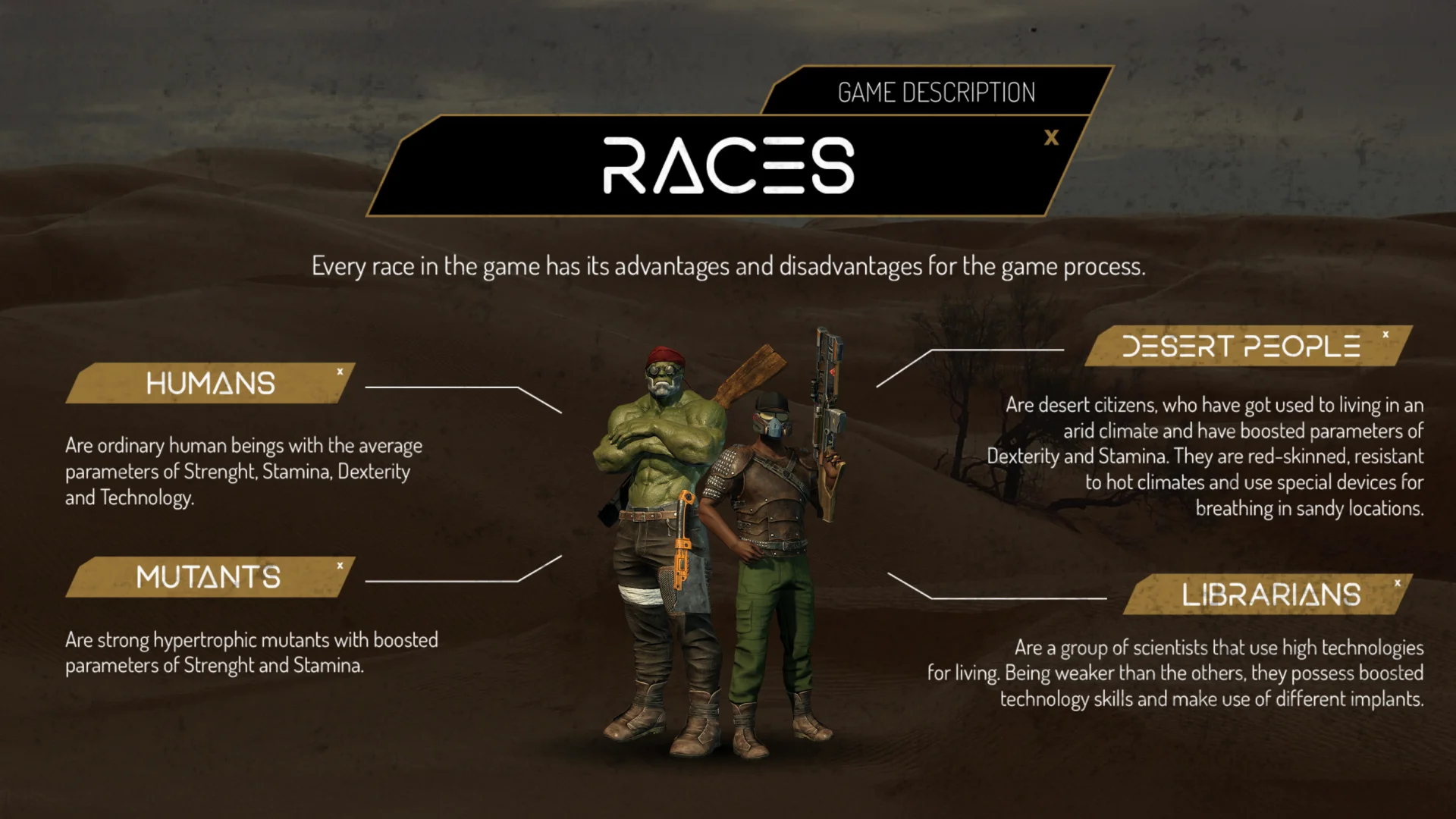 Game description overview