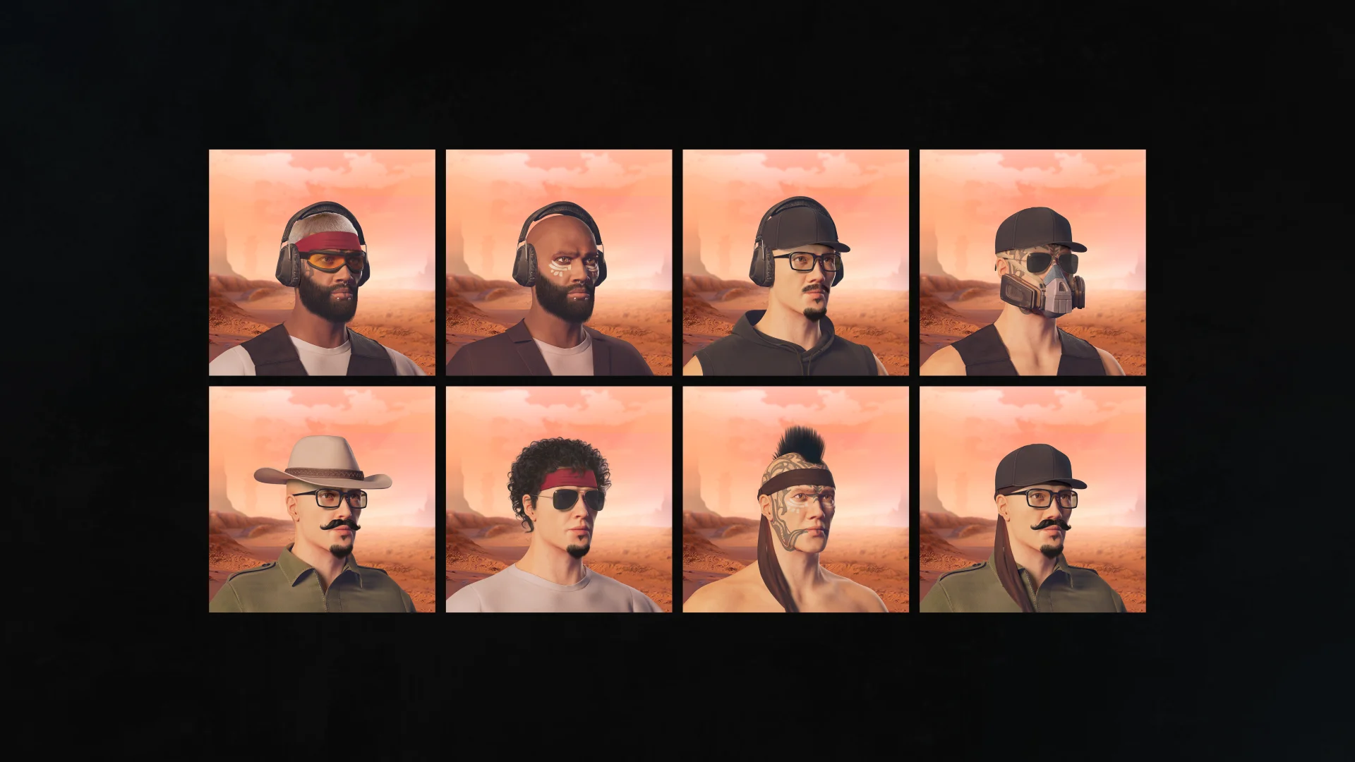 Character selection grid