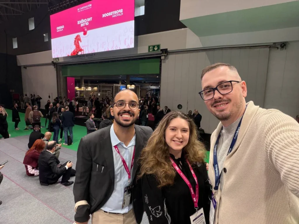 Whimsy Games team at ICE Barcelona event
