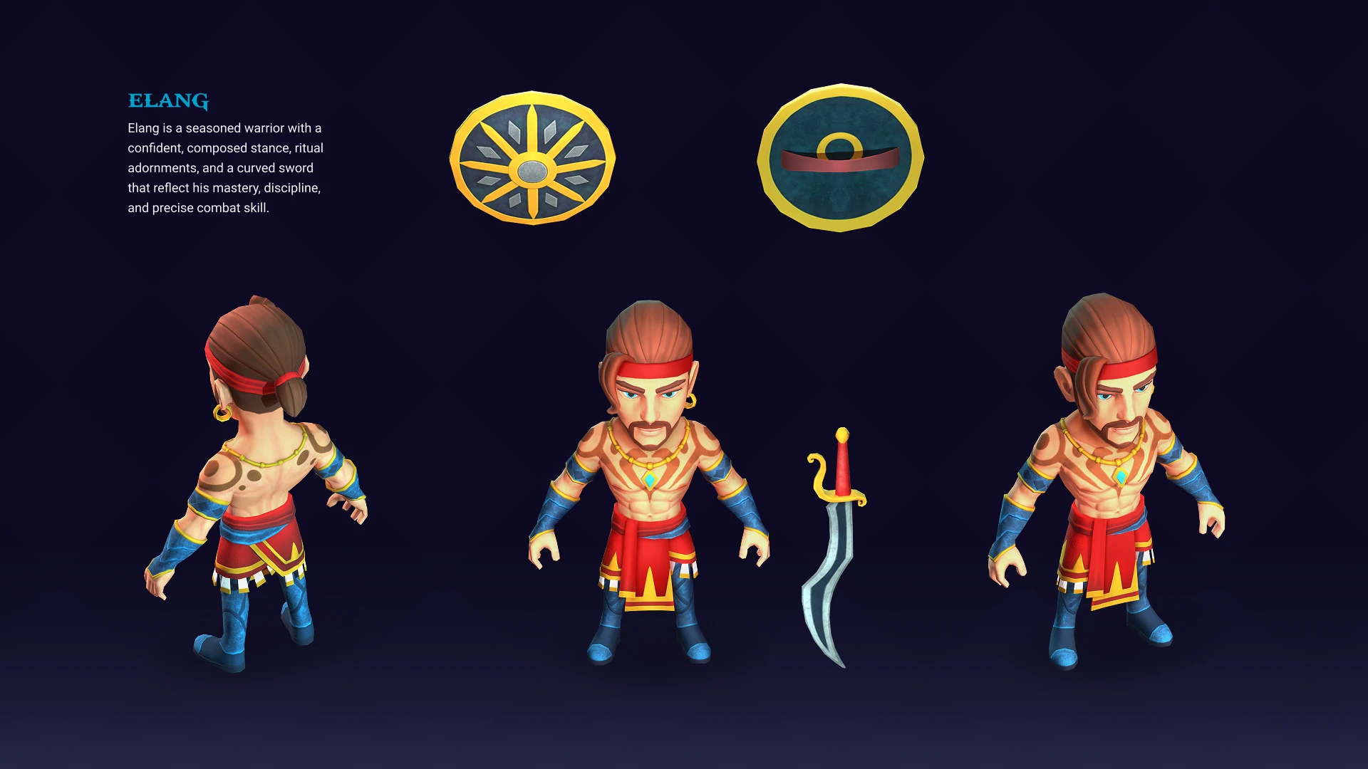 Archer hero and magical icons from Legends of Rodrim