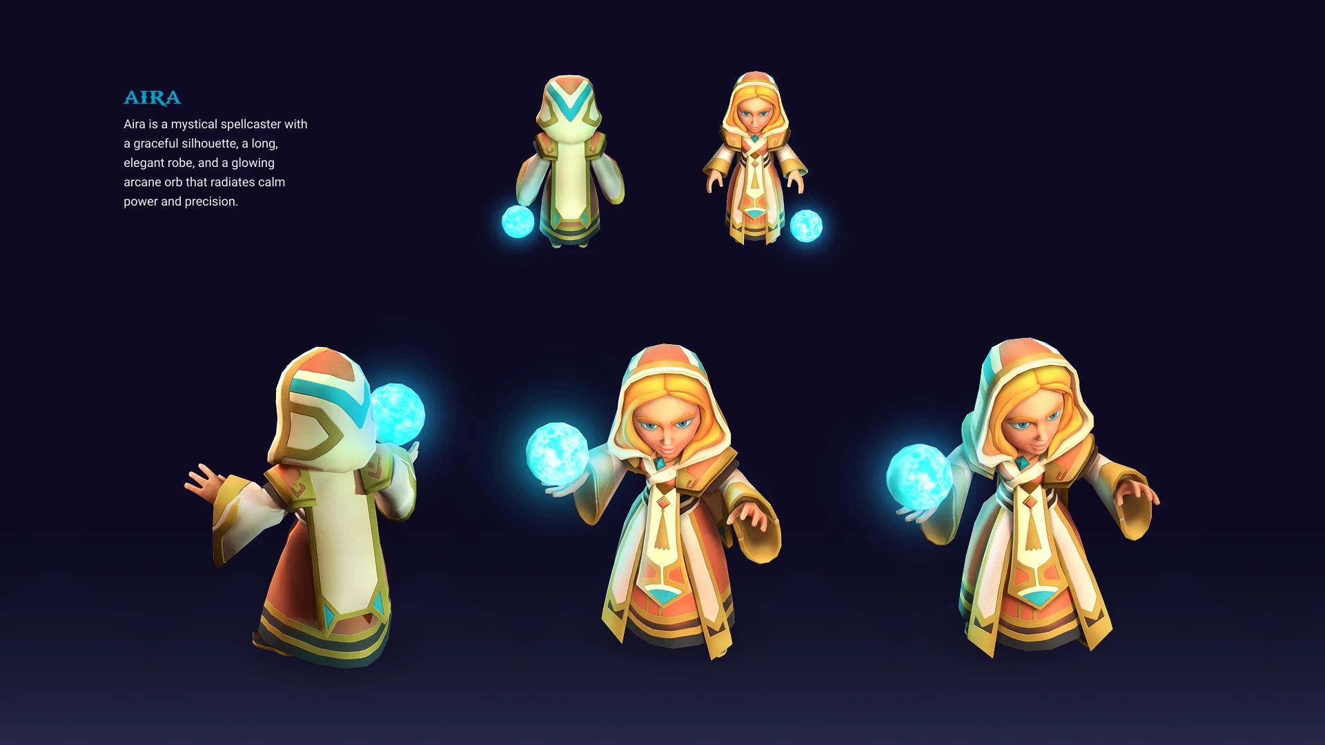 Four magical heroes from Legends of Rodrim