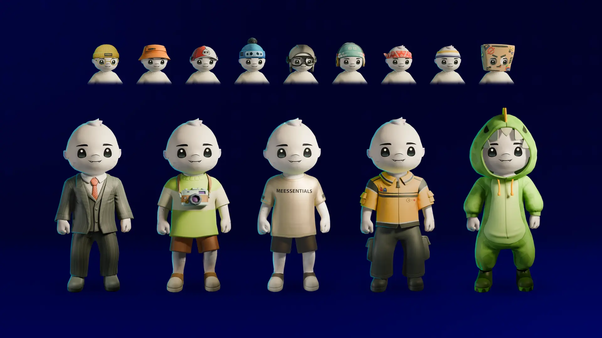 Meegos Mayhem character skins and outfits