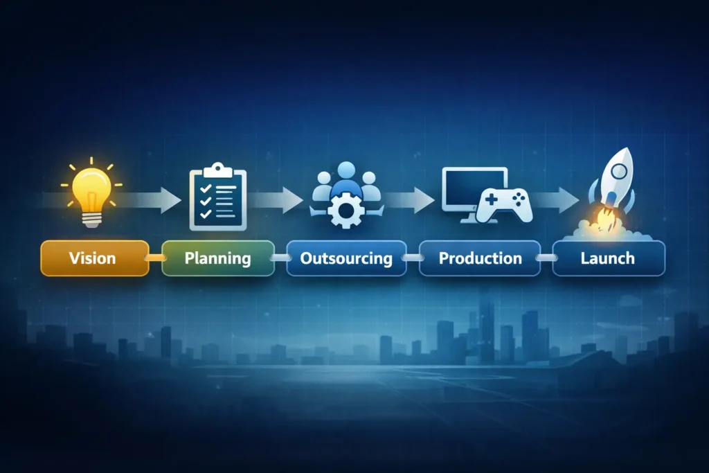 game development outsourcing roadmap for startups