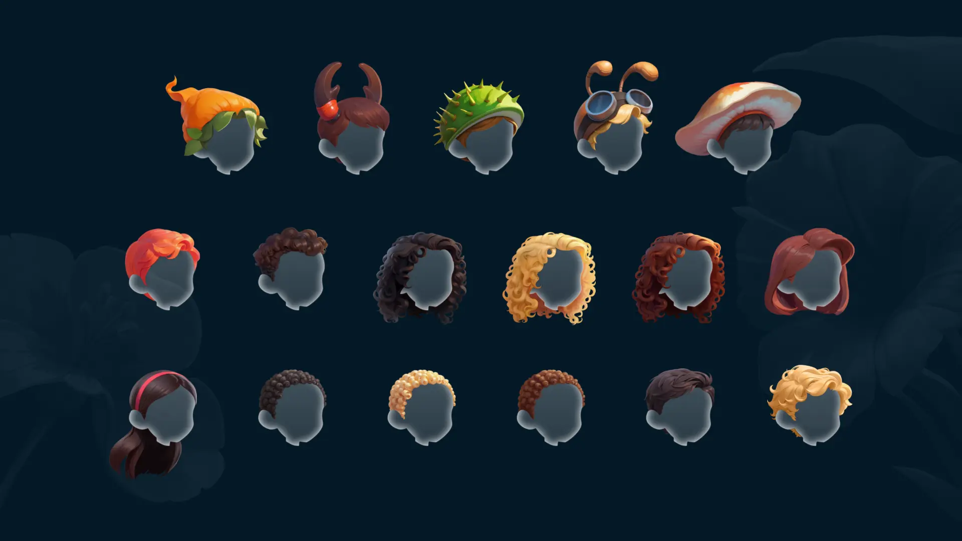 game character hairstyles and accessories customization options