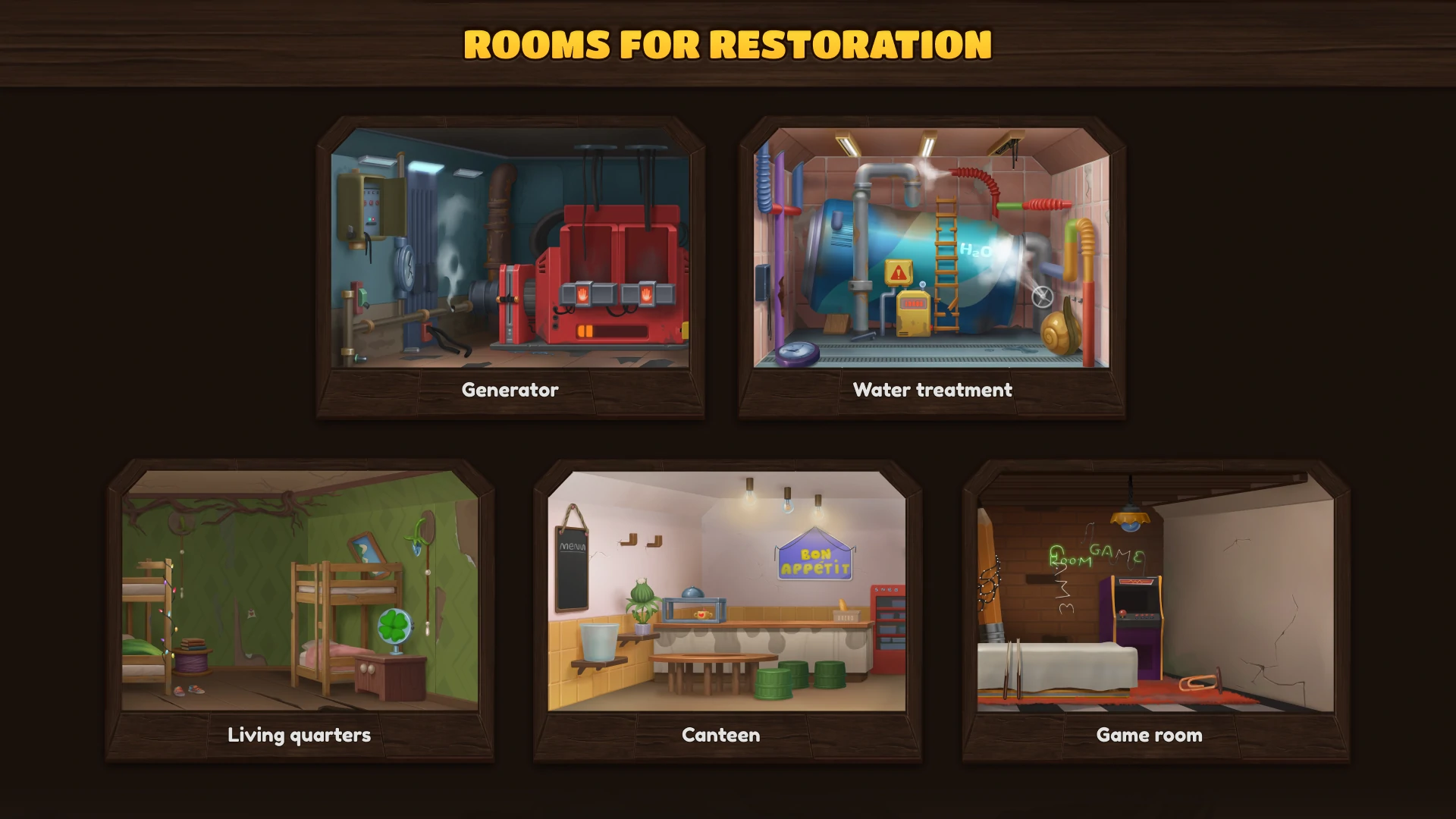 Spelling Game The Colony game interface with multiple word puzzle layouts