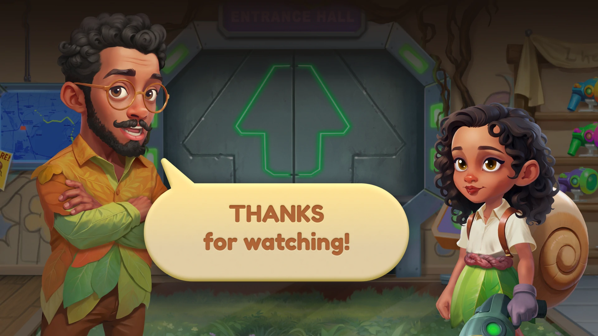 Spelling Game The Colony characters and dialogue interface in educational gameplay