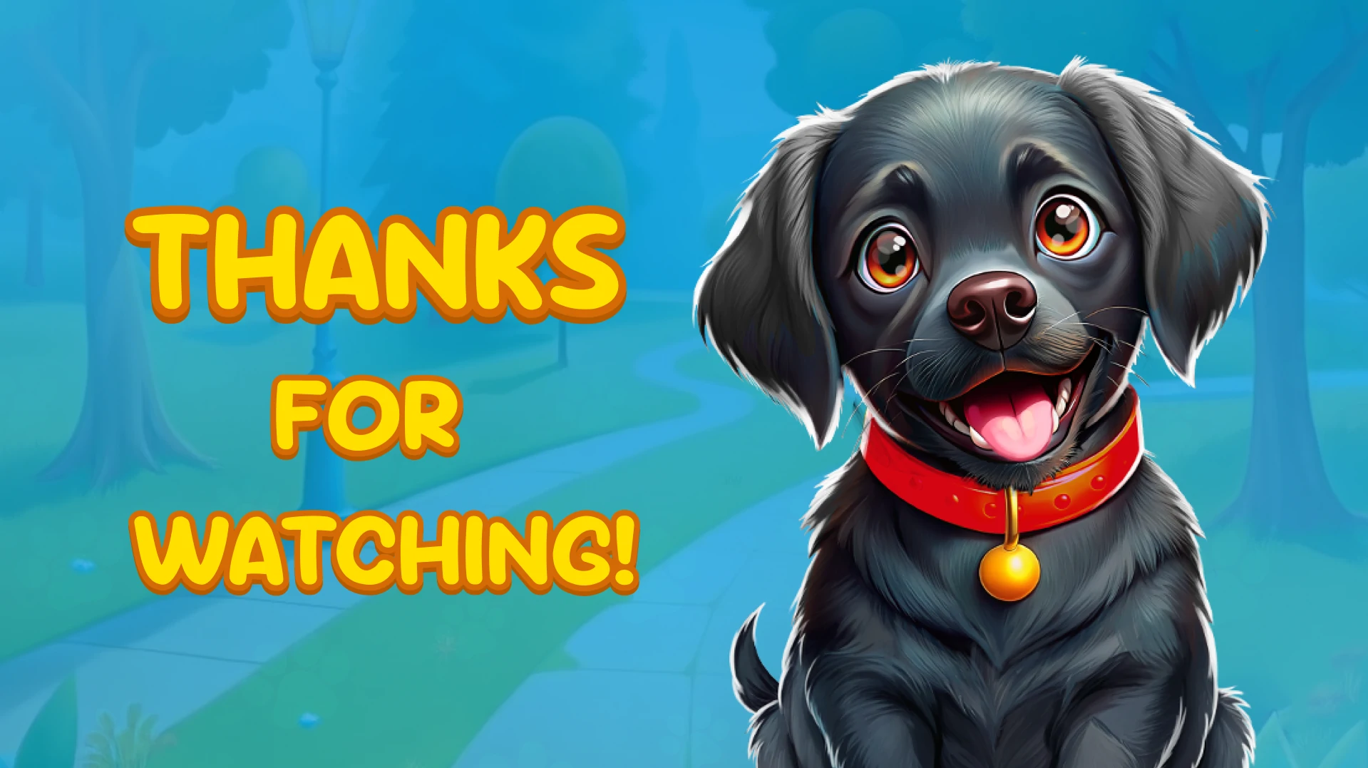Thank you screen with dog character from Doggo’s Adventure Match