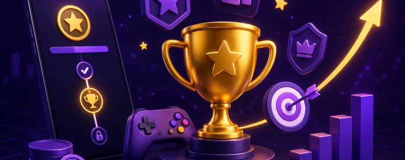 Gamification for business with rewards, achievements, and user engagement