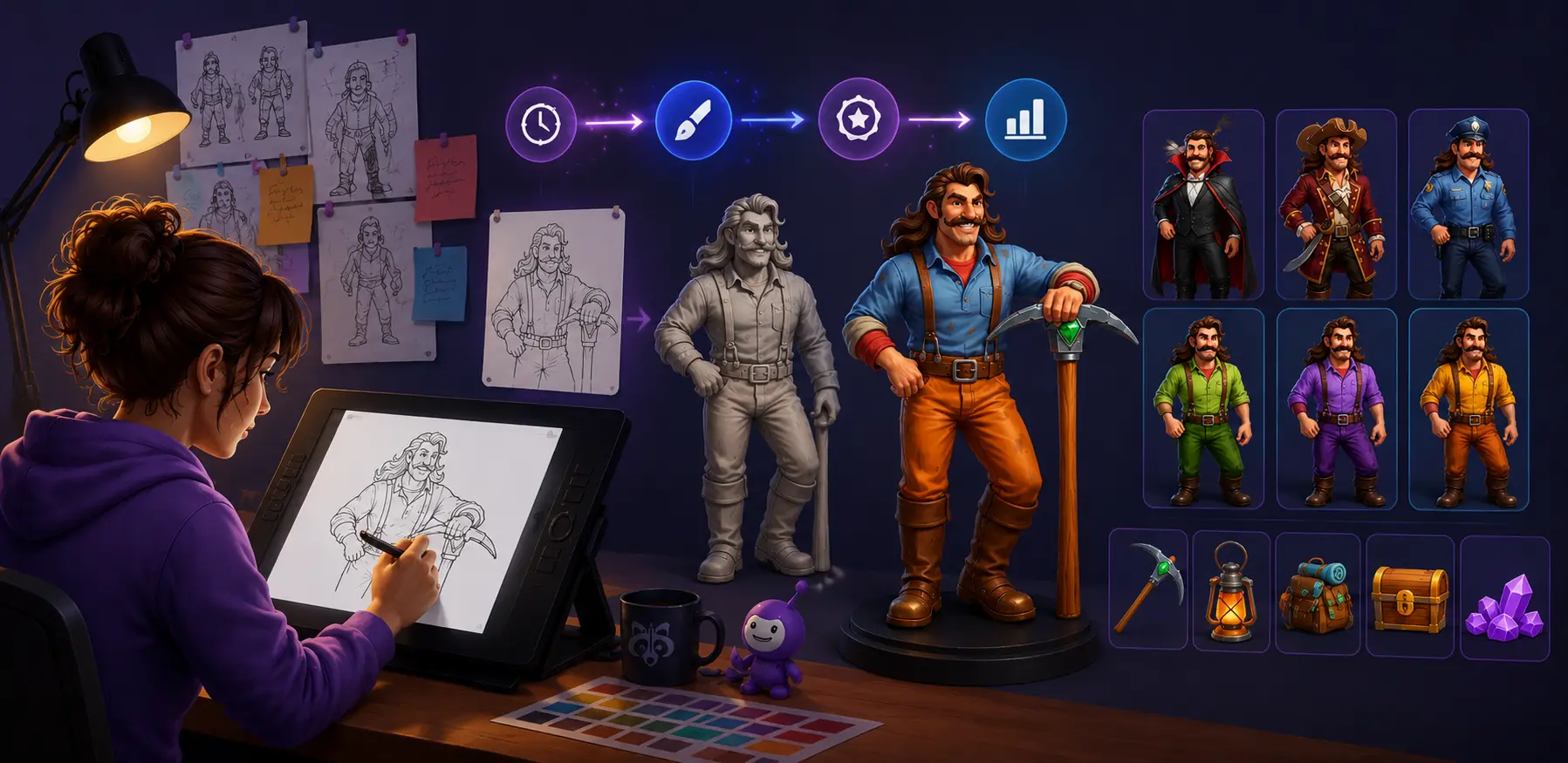 How AI Changes Game Art Outsourcing: Production Time, Costs, and What It Means for Your Project