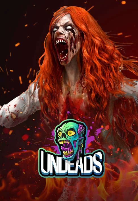 Concept art of a female undead character created by Whimsy Games for the Undeads project.